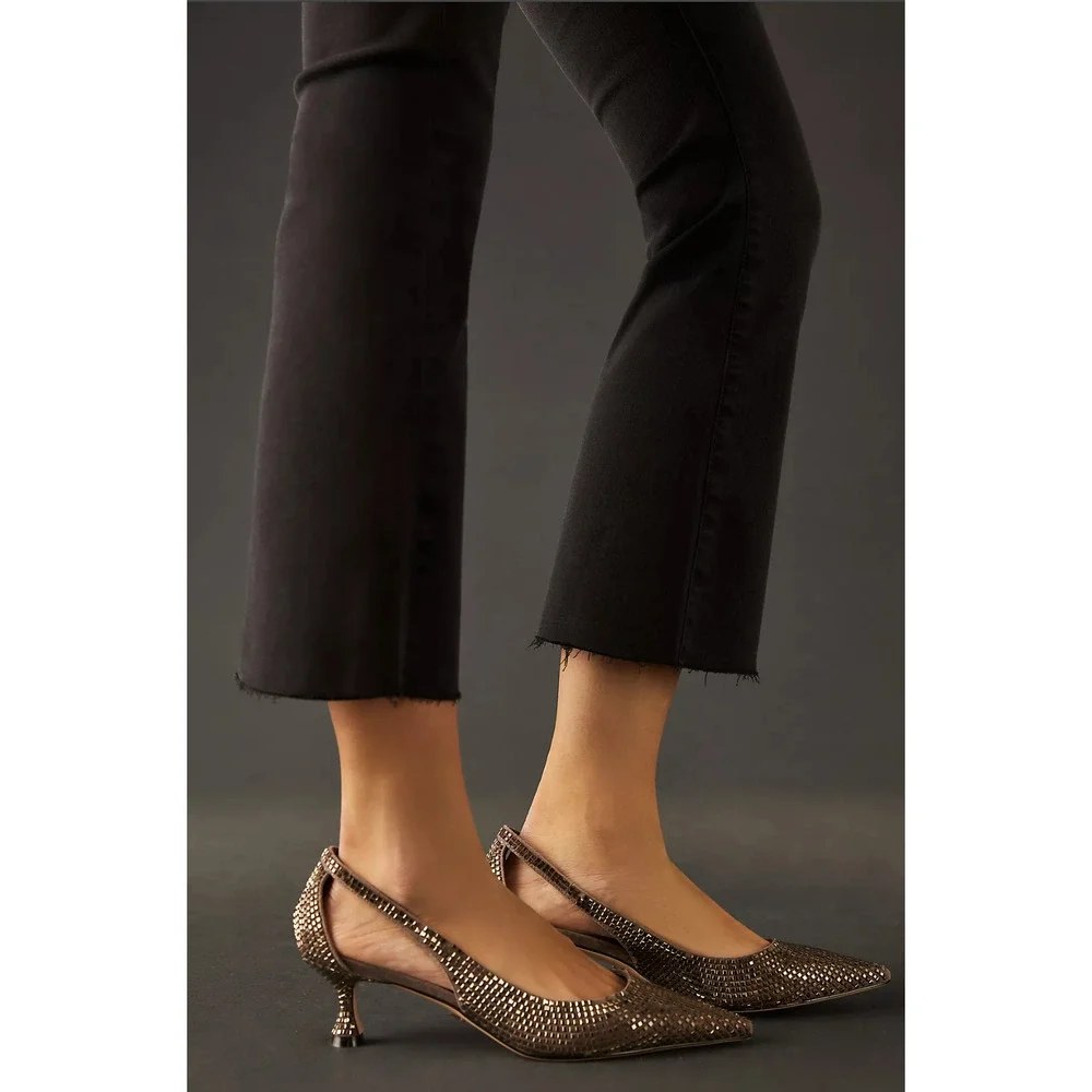 NWT FRAME Le Crop Mini Black Boot Cut Jeans - 26 waist